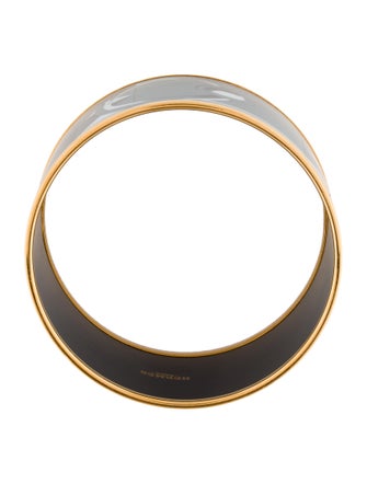 Hermès Extra Wide Enamel Bangle Bracelet