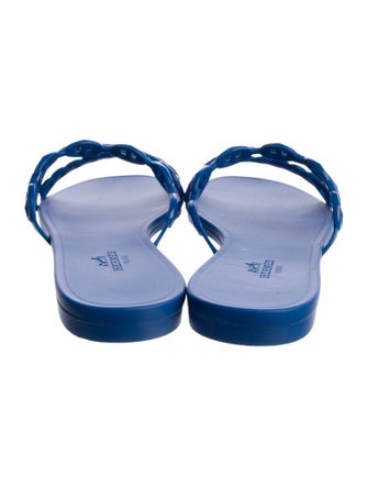 Hermès Chaîne d'Ancre Insignia Rubber Slides