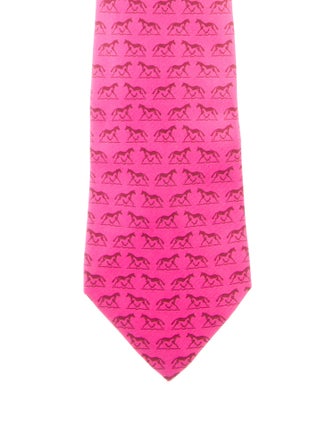 Hermès Hermès Patterned Silk Tie