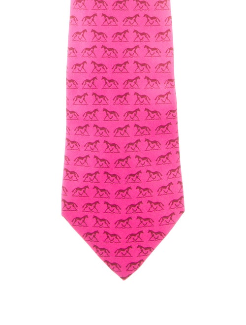 Hermès Hermès Patterned Silk Tie