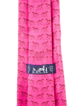 Hermès Hermès Patterned Silk Tie