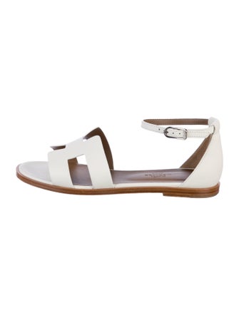 Hermès Santorini H Logo Sandals