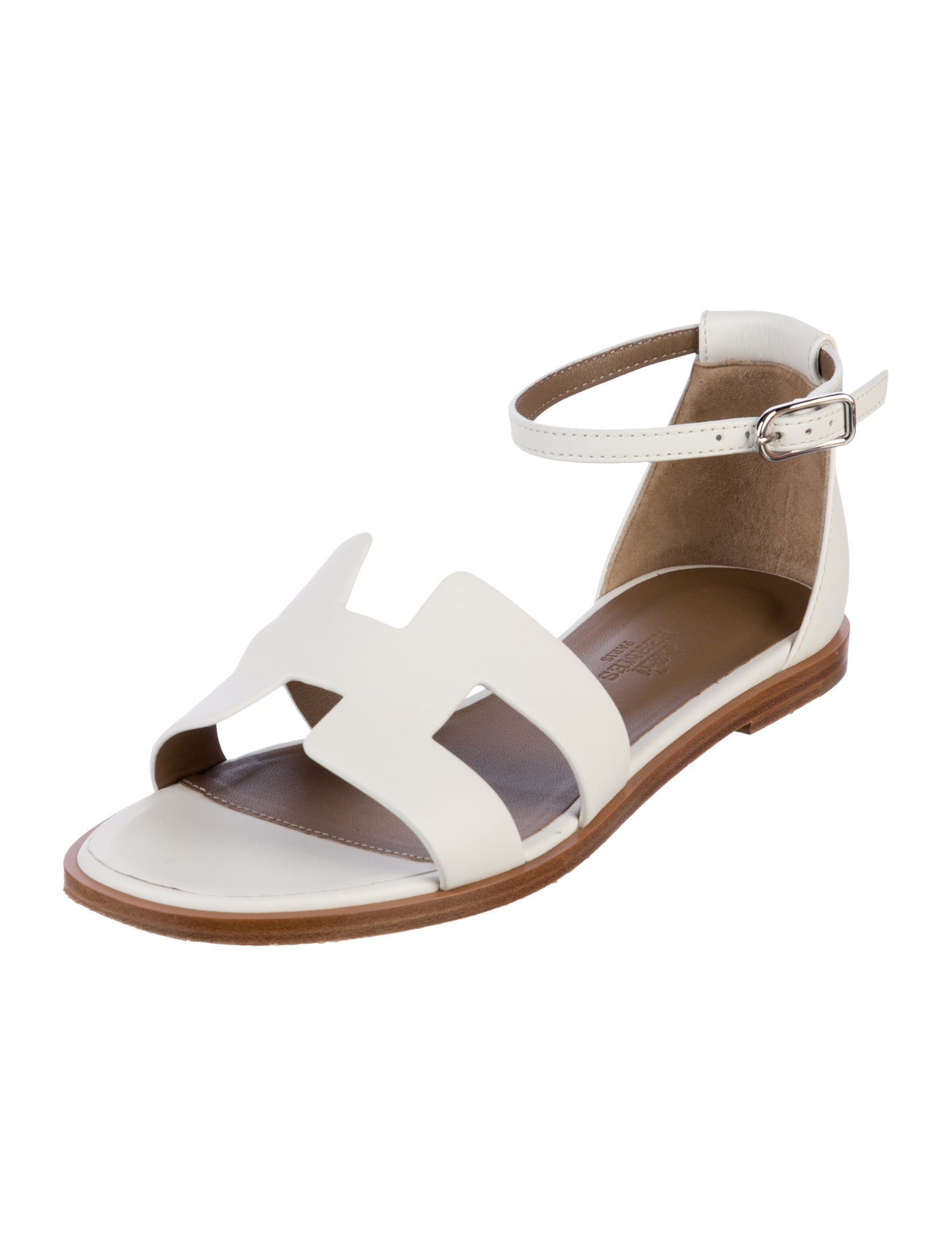 Hermès Santorini H Logo Sandals