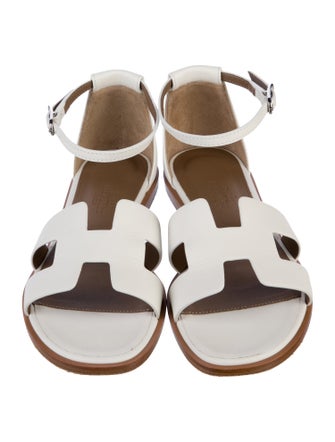 Hermès Santorini H Logo Sandals