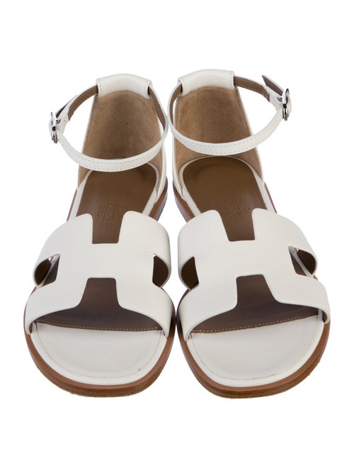 Hermès Santorini H Logo Sandals