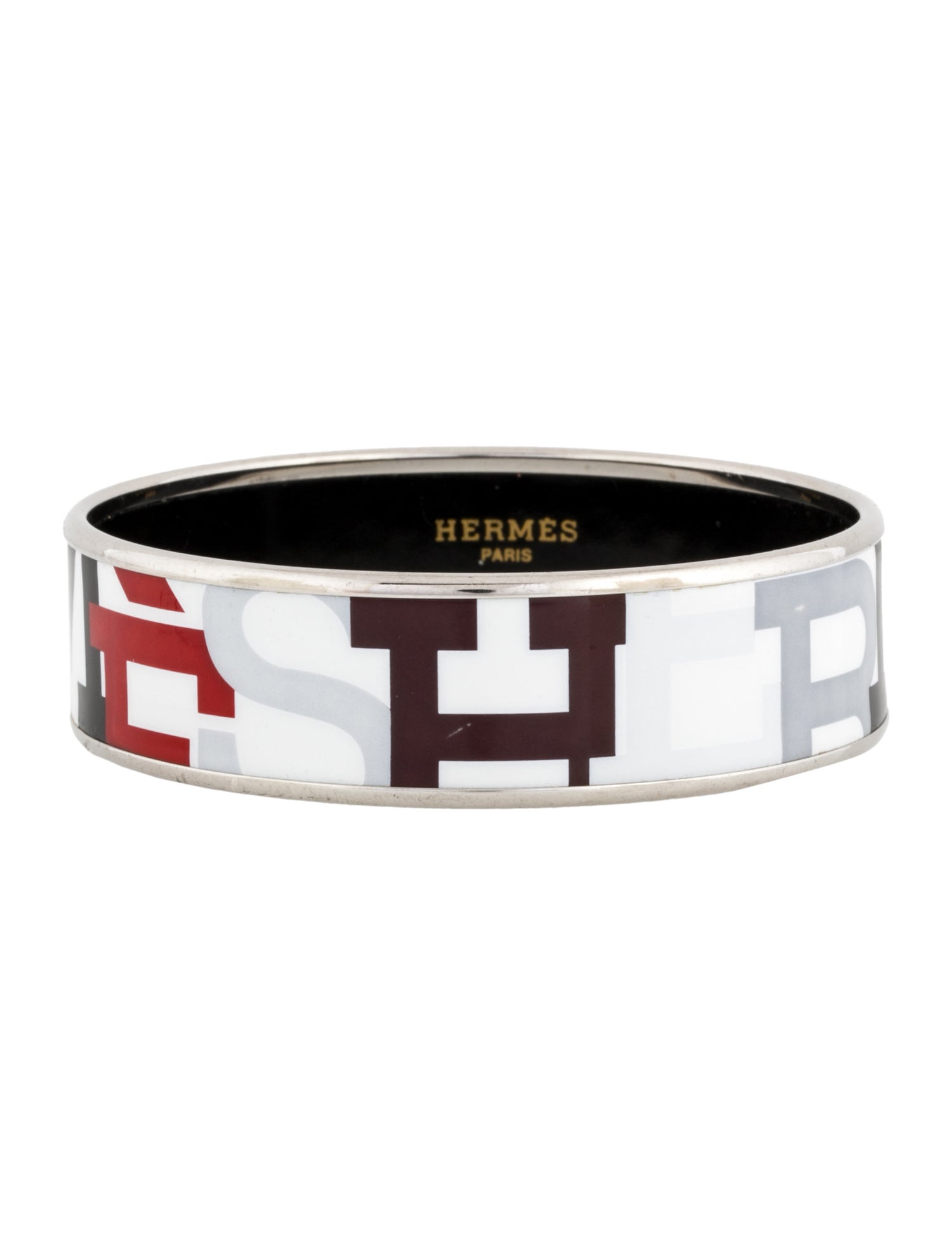 Hermès Enamel Wide Bangle