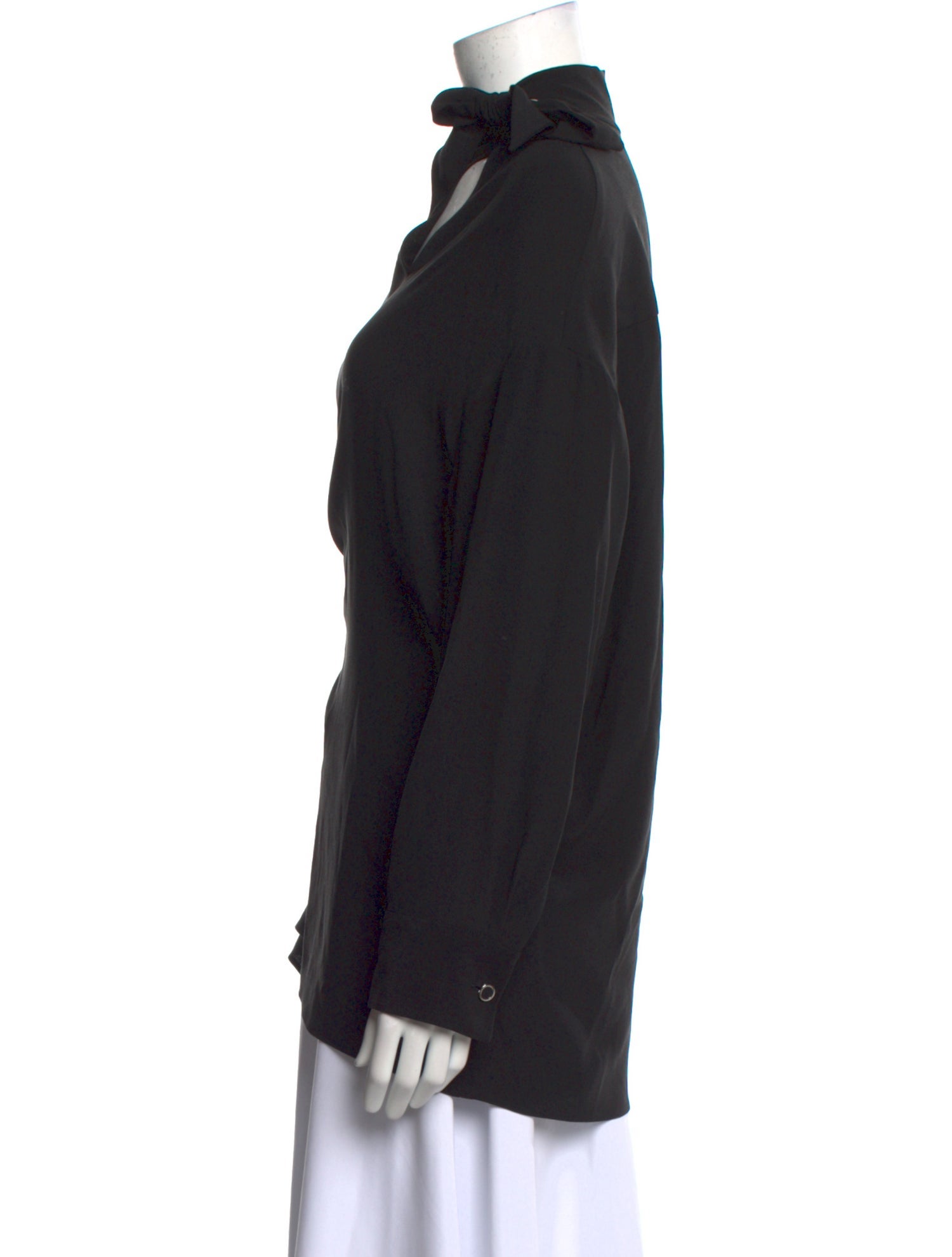 Hermès Silk Mock Neck Sweatshirt