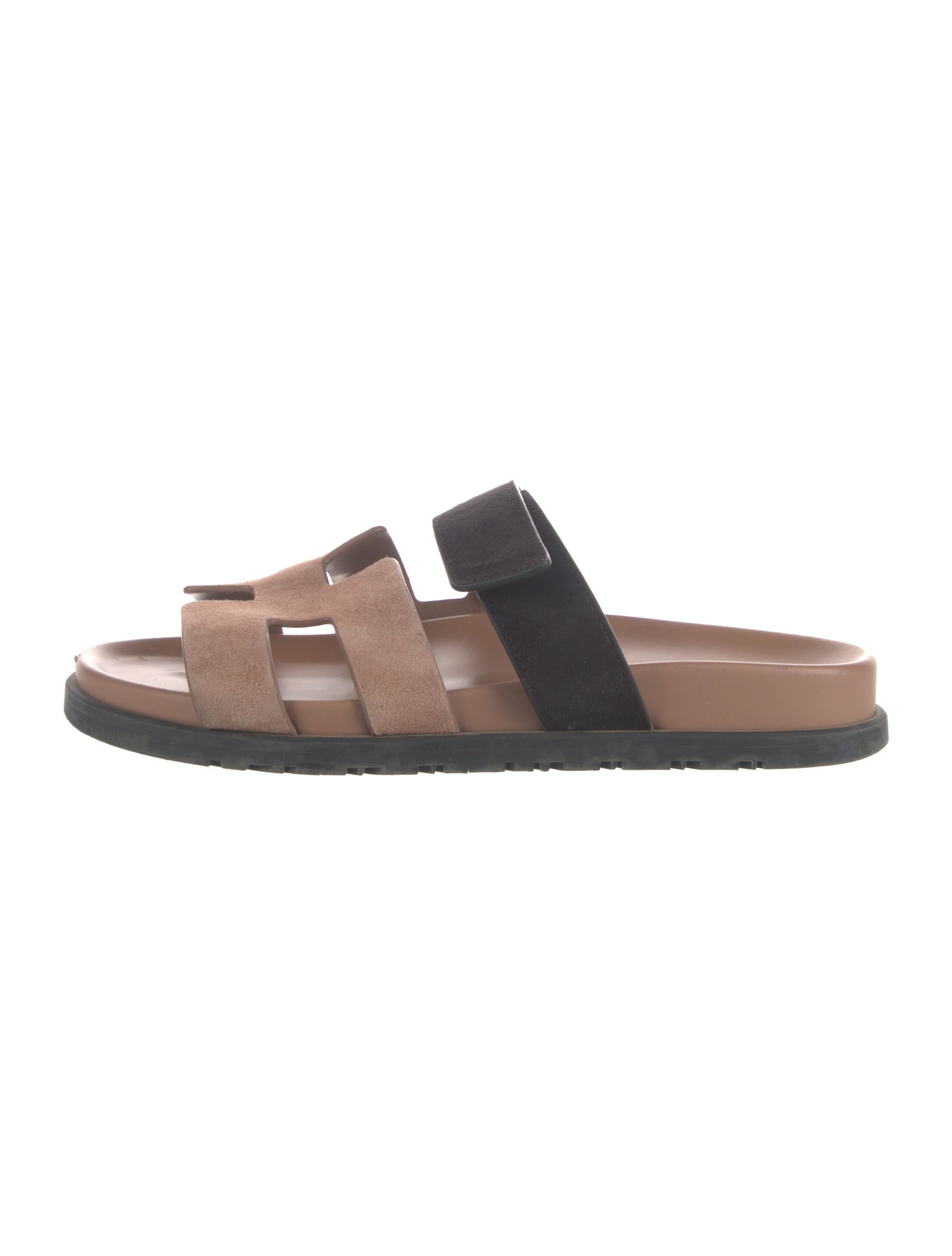 Hermès Chypre Suede Slides
