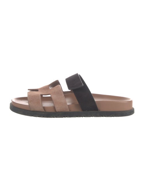 Hermès Chypre Suede Slides