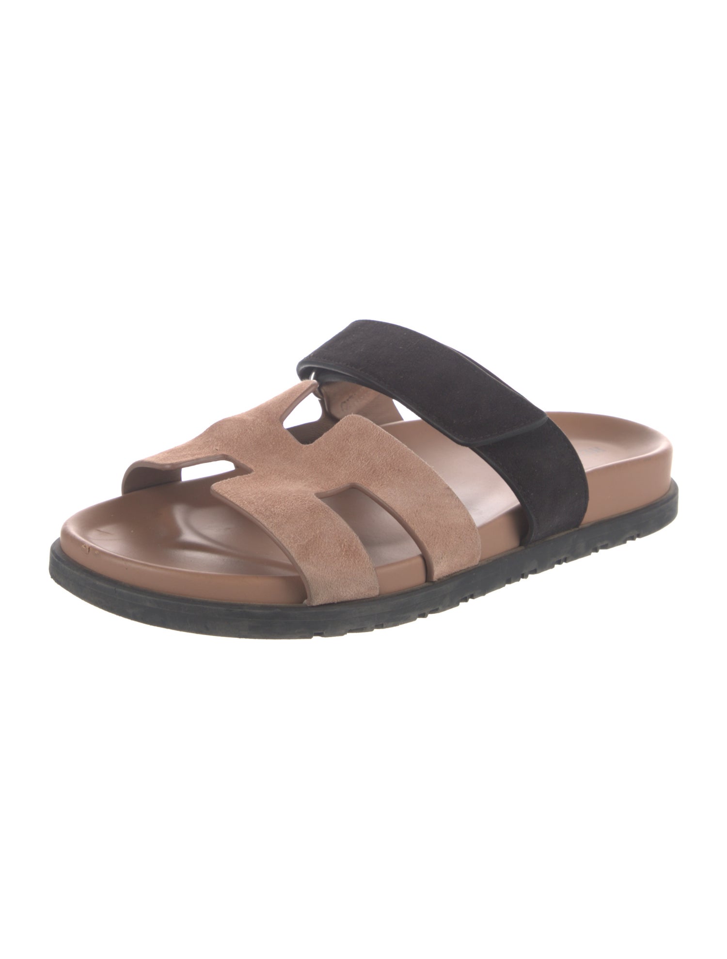 Hermès Chypre Suede Slides