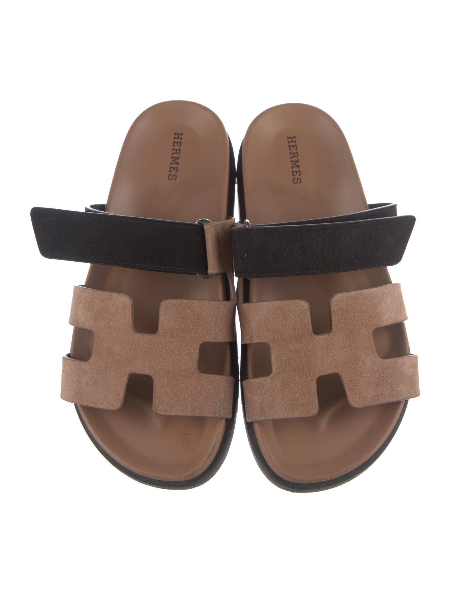 Hermès Chypre Suede Slides