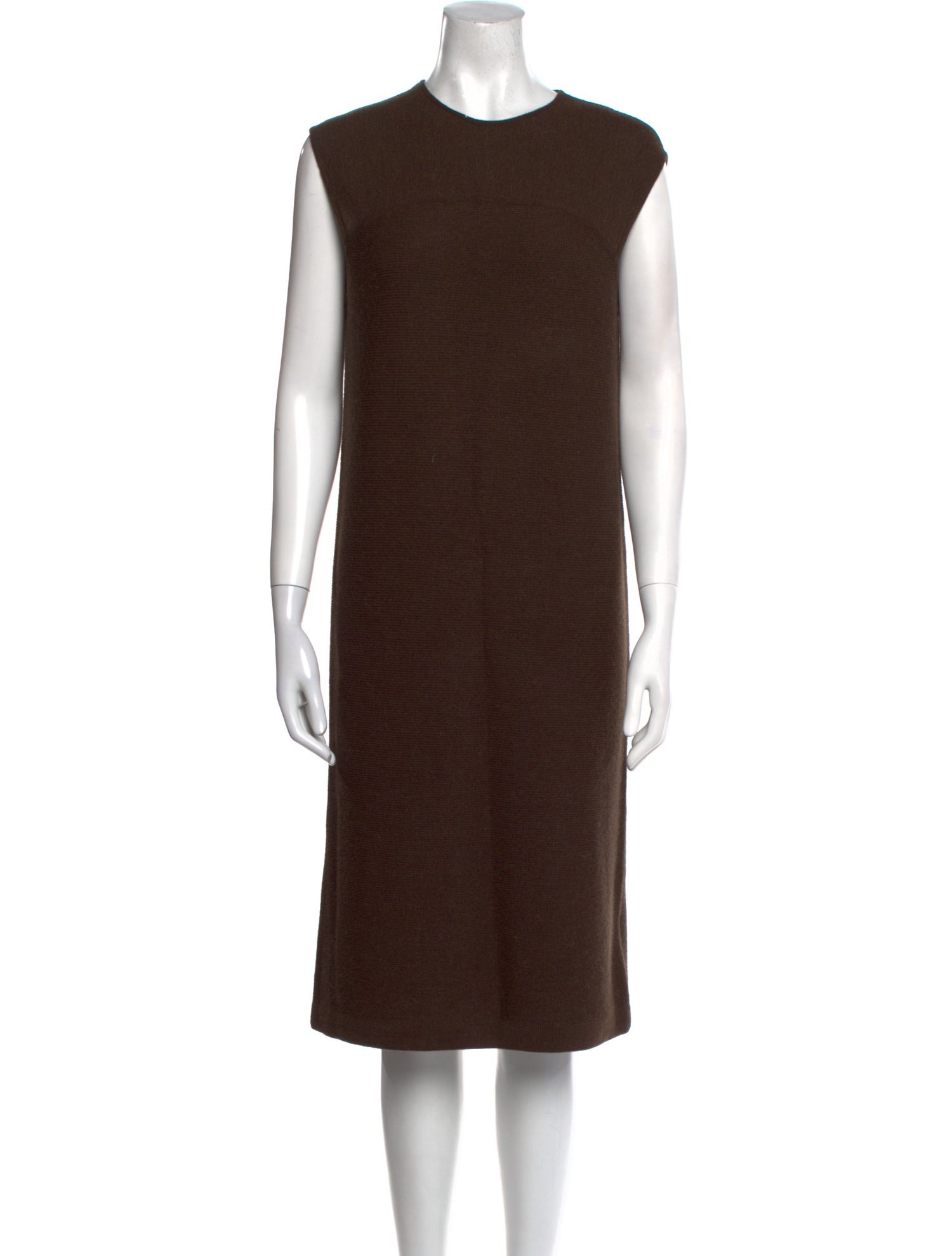 Hermès Alpaca Knee-Length Dress