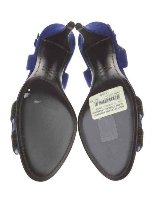 Hermès Night 70 Suede Slingback Sandals