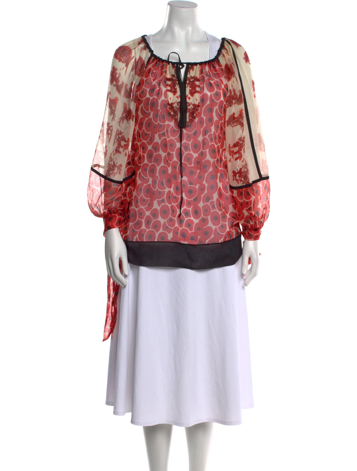 Hermès Silk Printed Tunic