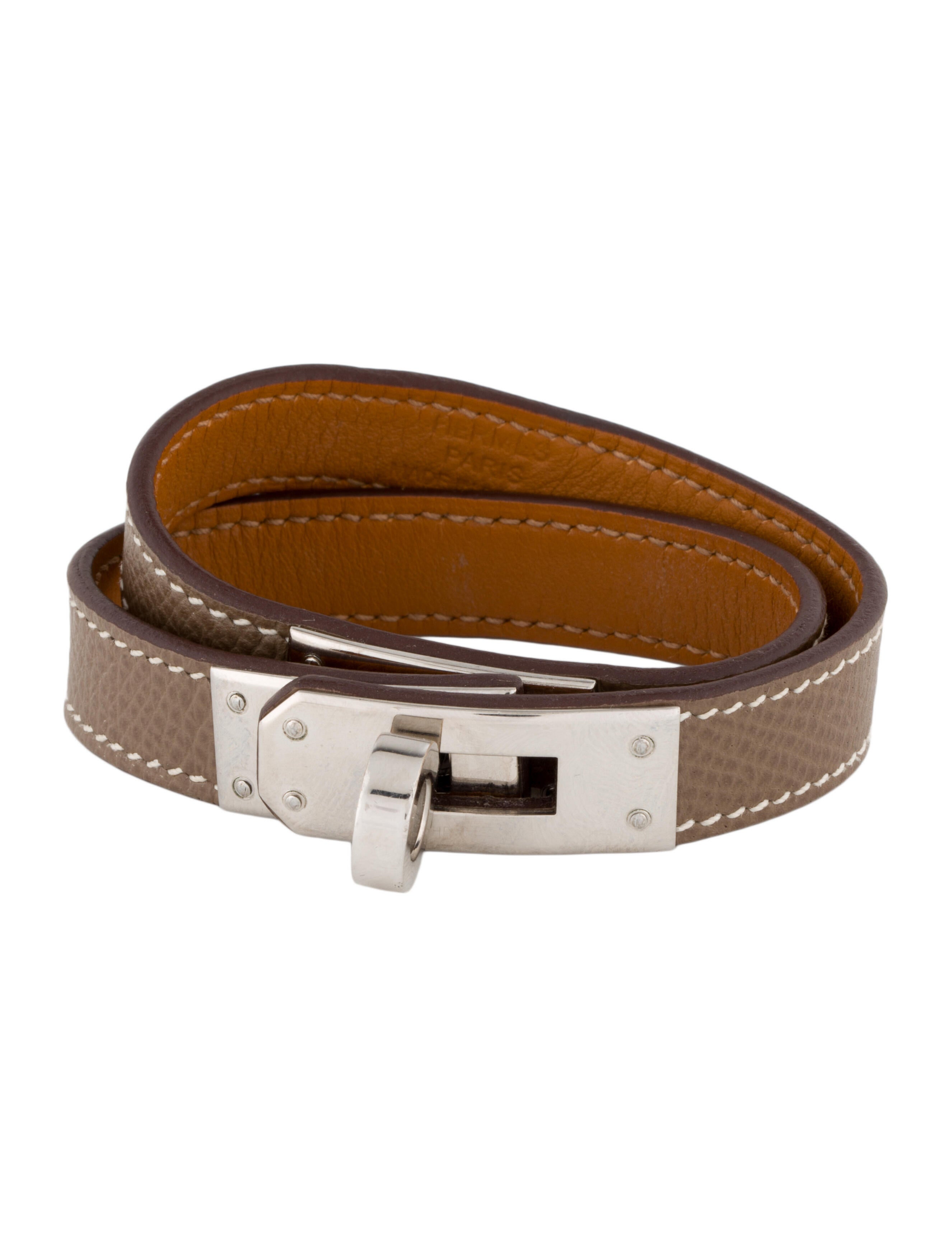 Hermès Leather Kelly Double Tour Wrap Bracelet