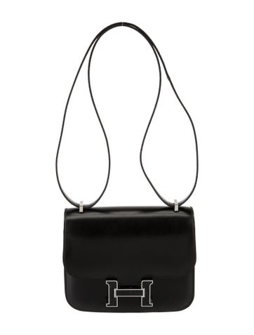 Hermès Shoulder Bags Box Aventurine Constance 18