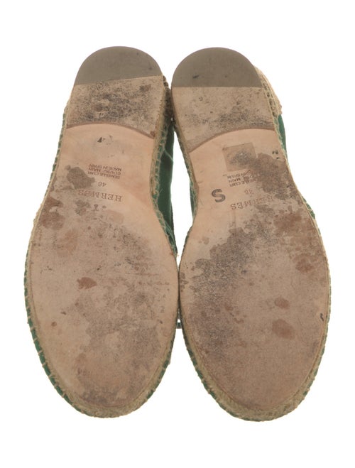 Hermès Canvas Bow Accents Espadrilles