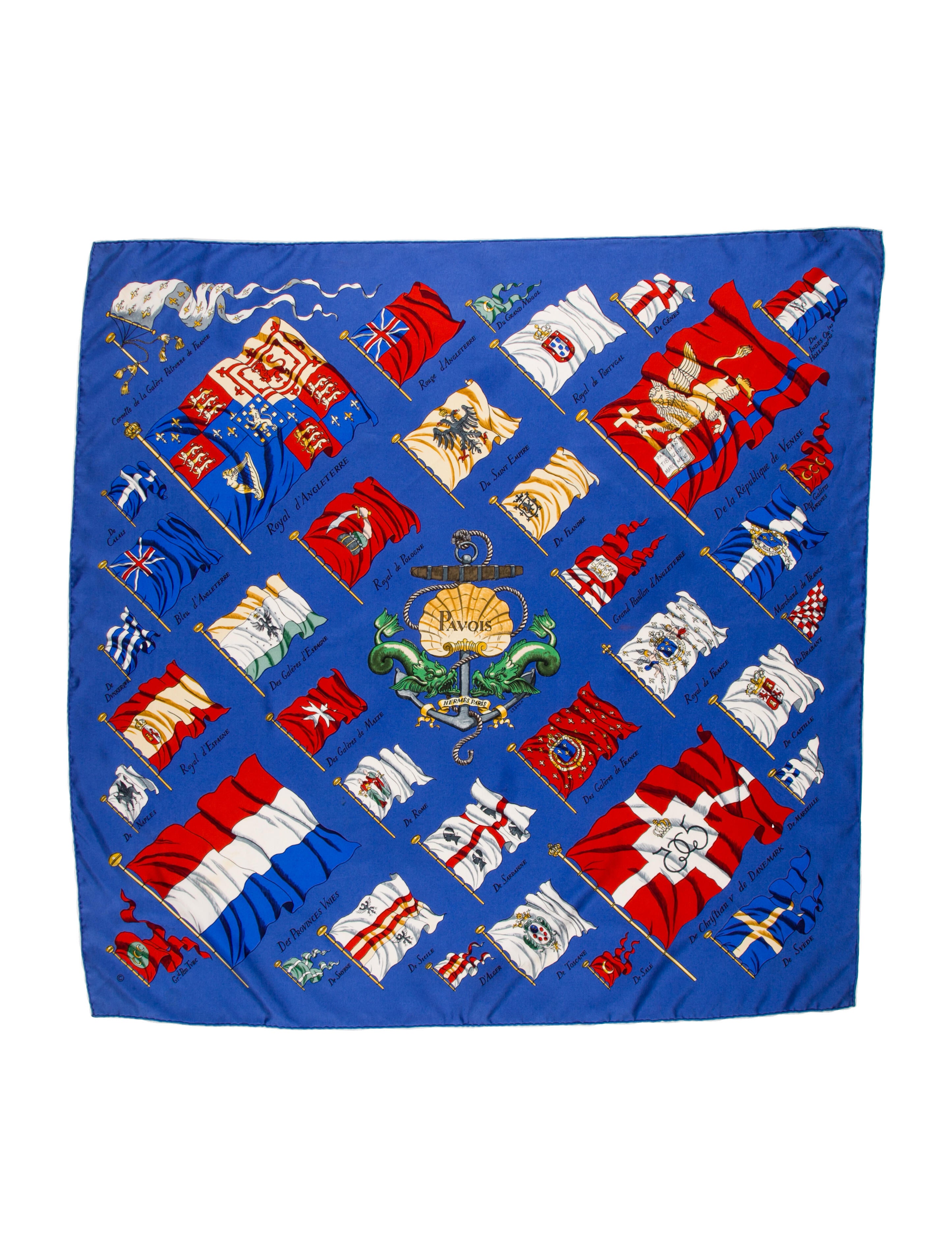 Hermès Pavois Silk Scarf