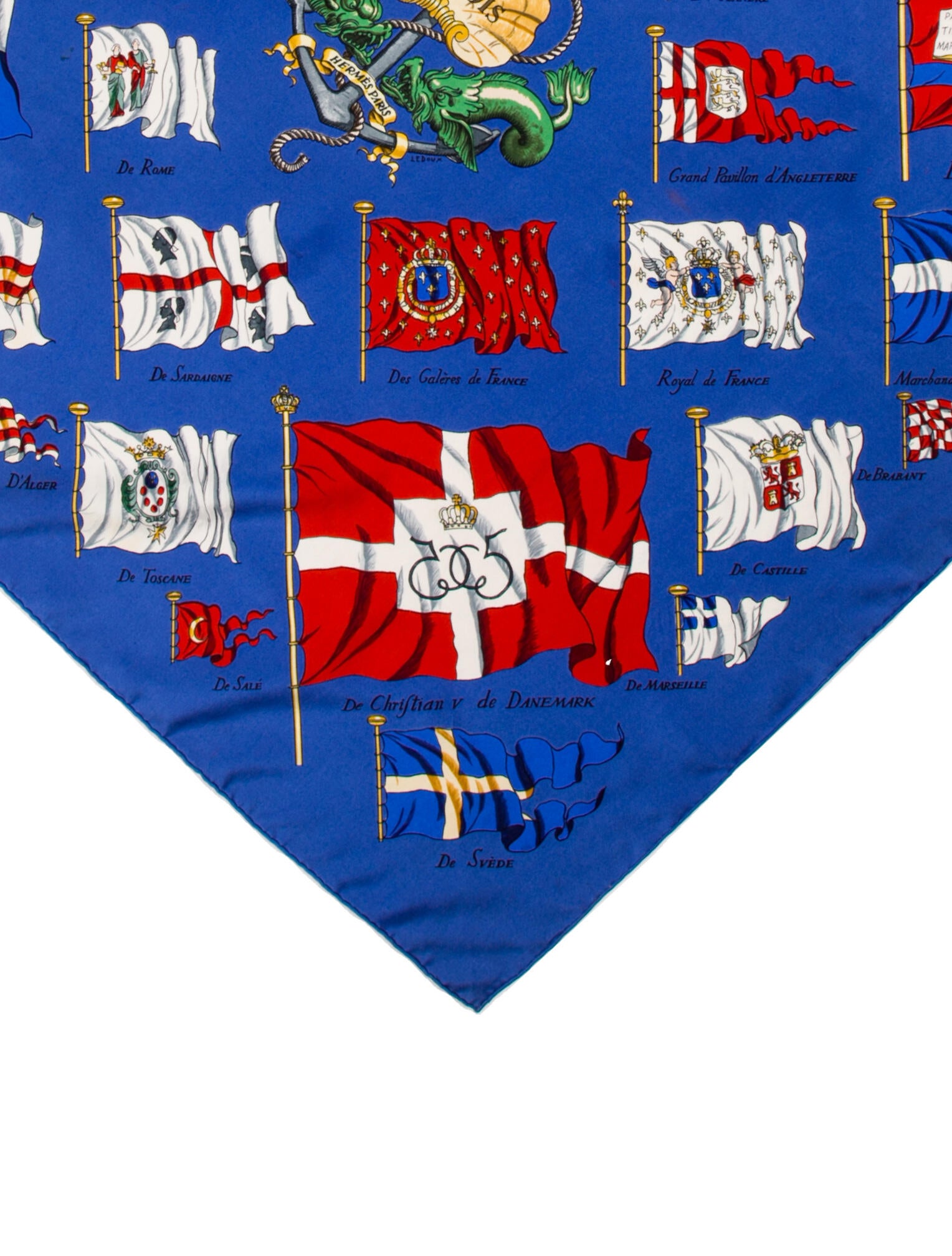 Hermès Pavois Silk Scarf