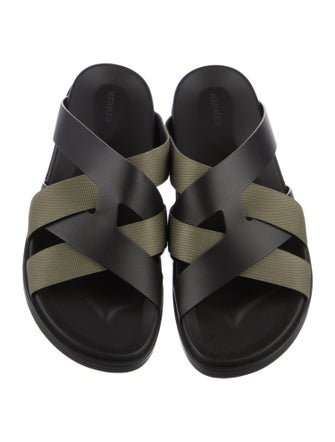 Hermès Kazimir Leather Slides