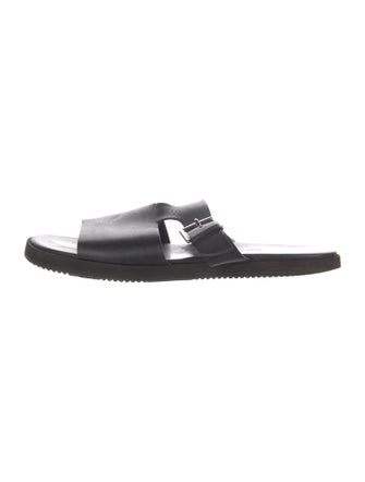 Hermès Leather Slides