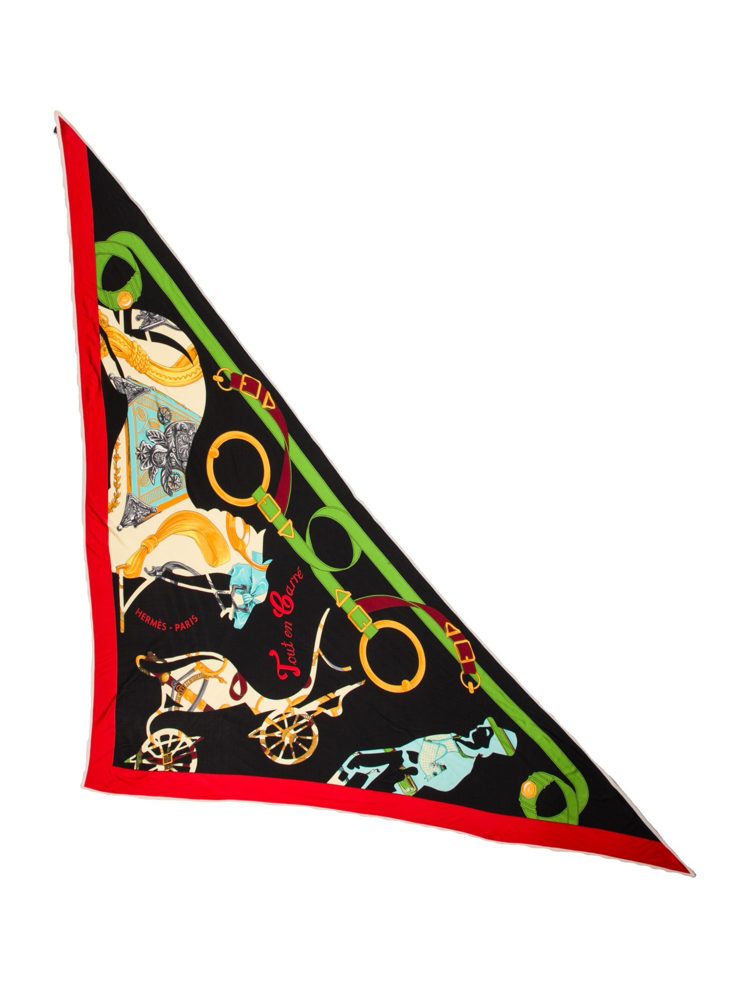 Hermès Tout En Carré Jersey Silk Triangle Scarf
