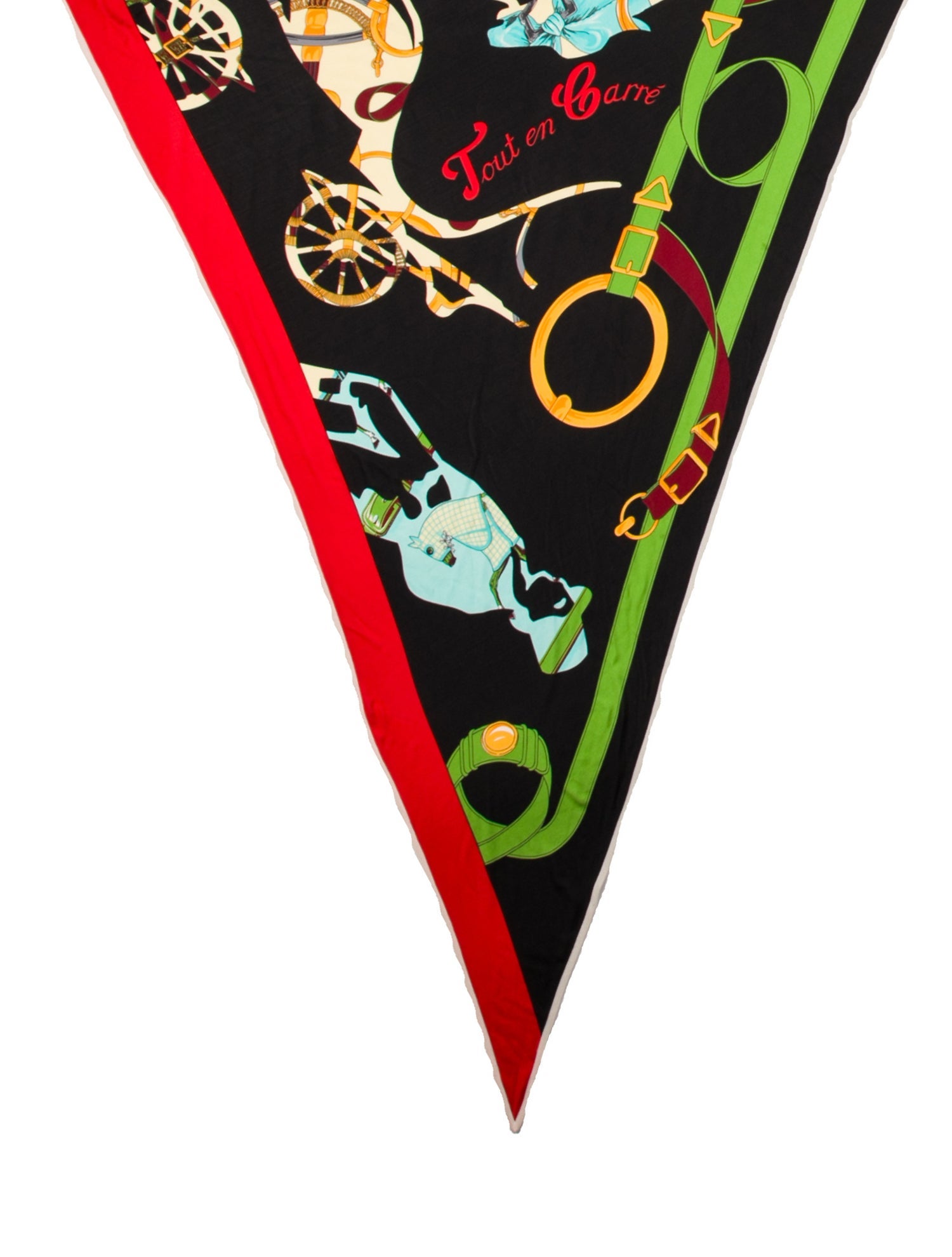 Hermès Tout En Carré Jersey Silk Triangle Scarf