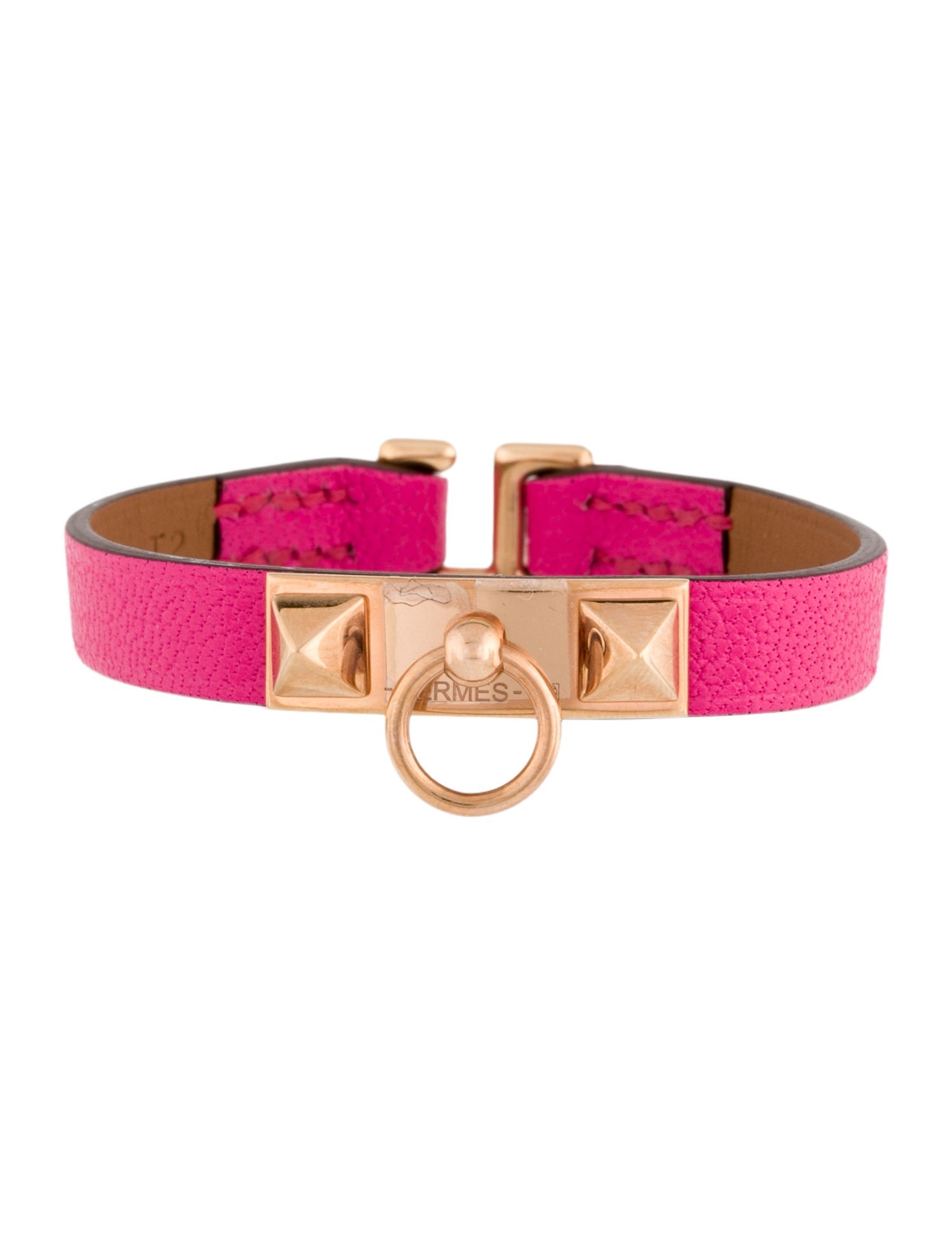 Hermès Leather Rivale Mini Wrap Bracelet