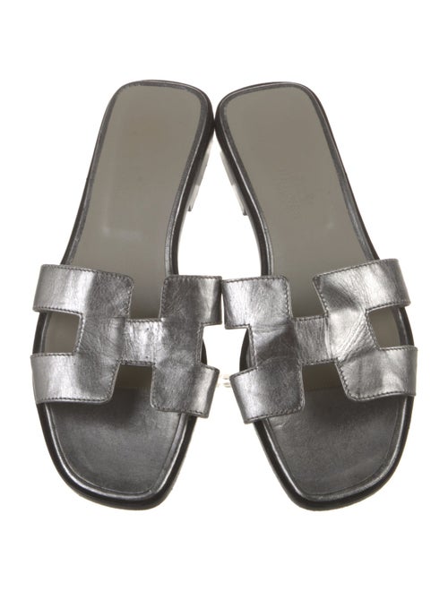 Hermès Oran Leather Slides