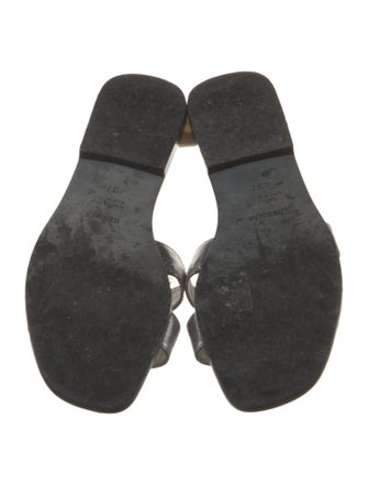 Hermès Oran Leather Slides
