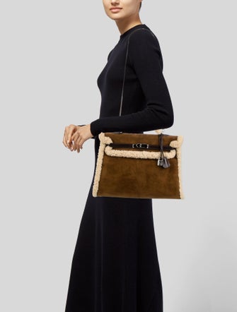 Hermès Shearling Teddy Kelly II 35
