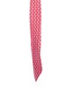 Hermès red pattern print tie