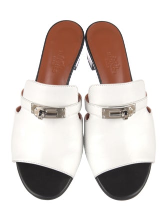 Hermès Candy Leather Slides
