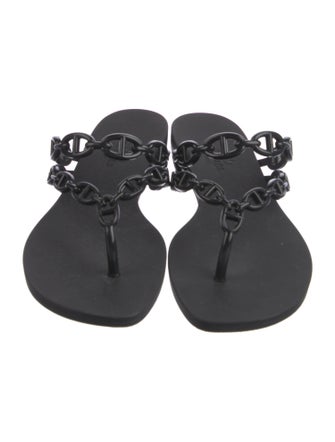 Hermès Island Chaîne d'Ancre Insignia Slides