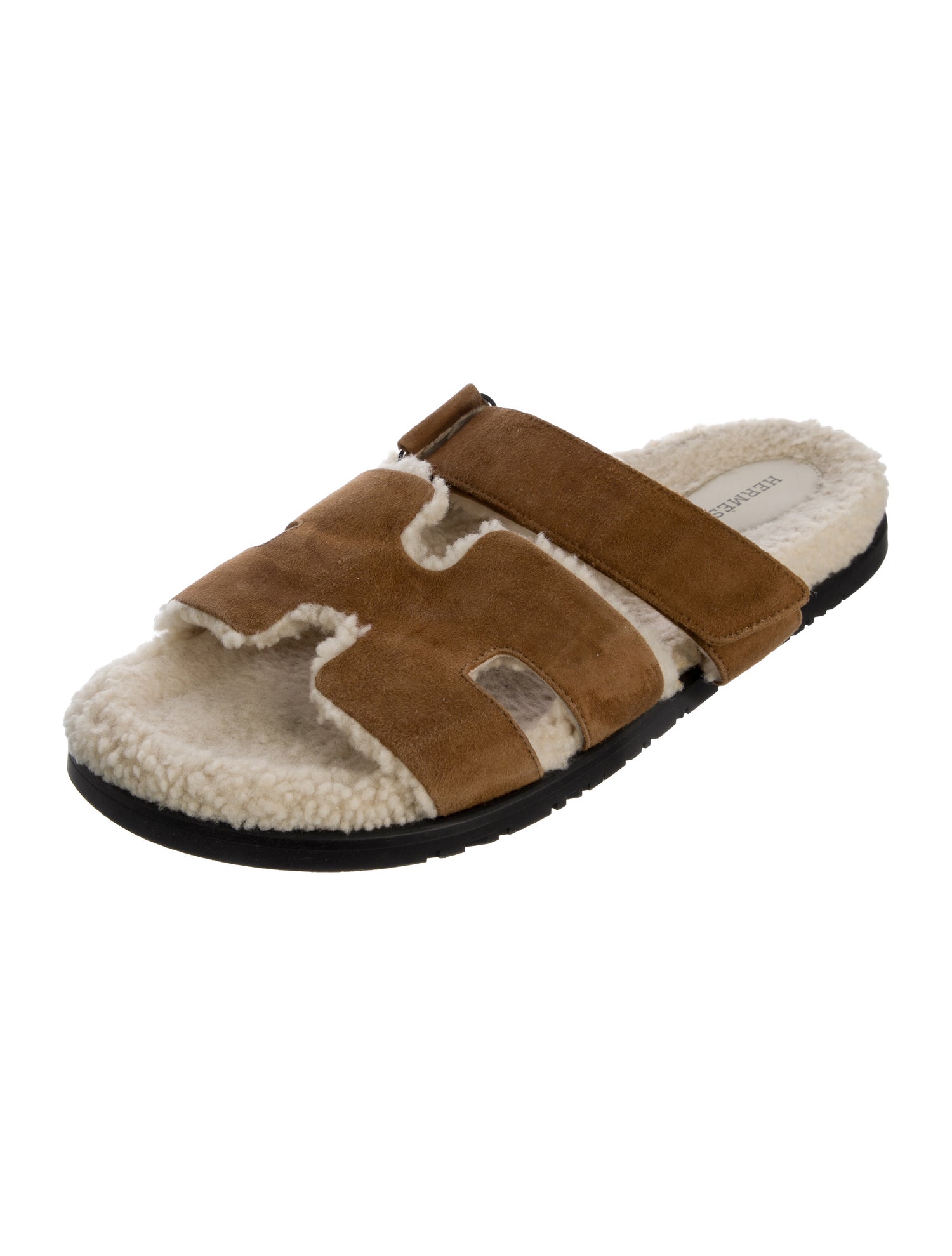 Hermès Chypre Suede Slides