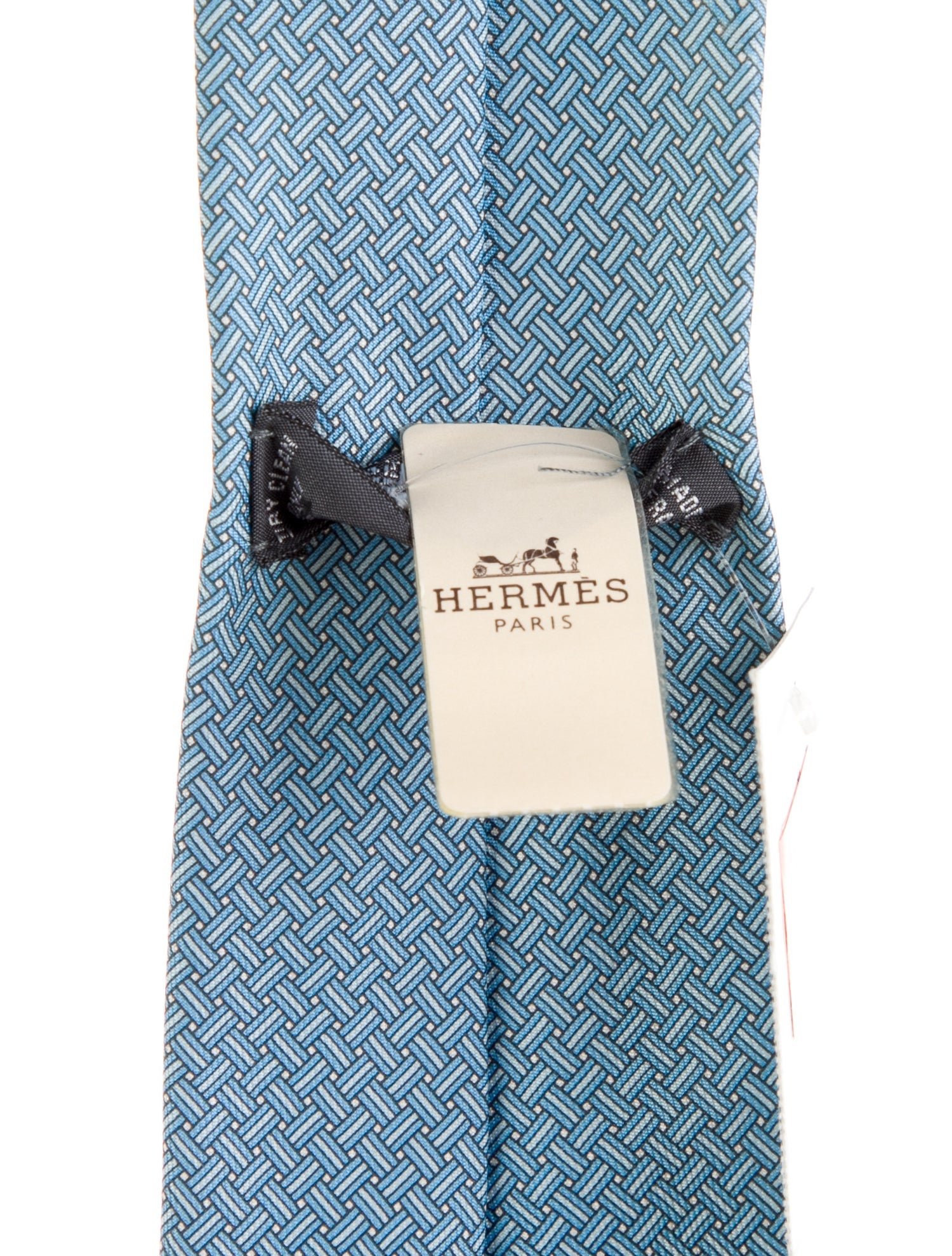 Hermès Silk Patterned Tie w/ Tags