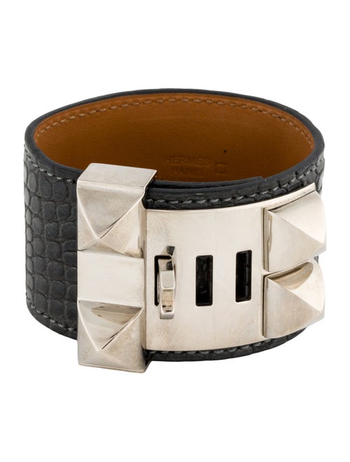 Hermès Collier de Chien Alligator Wrap Bracelet