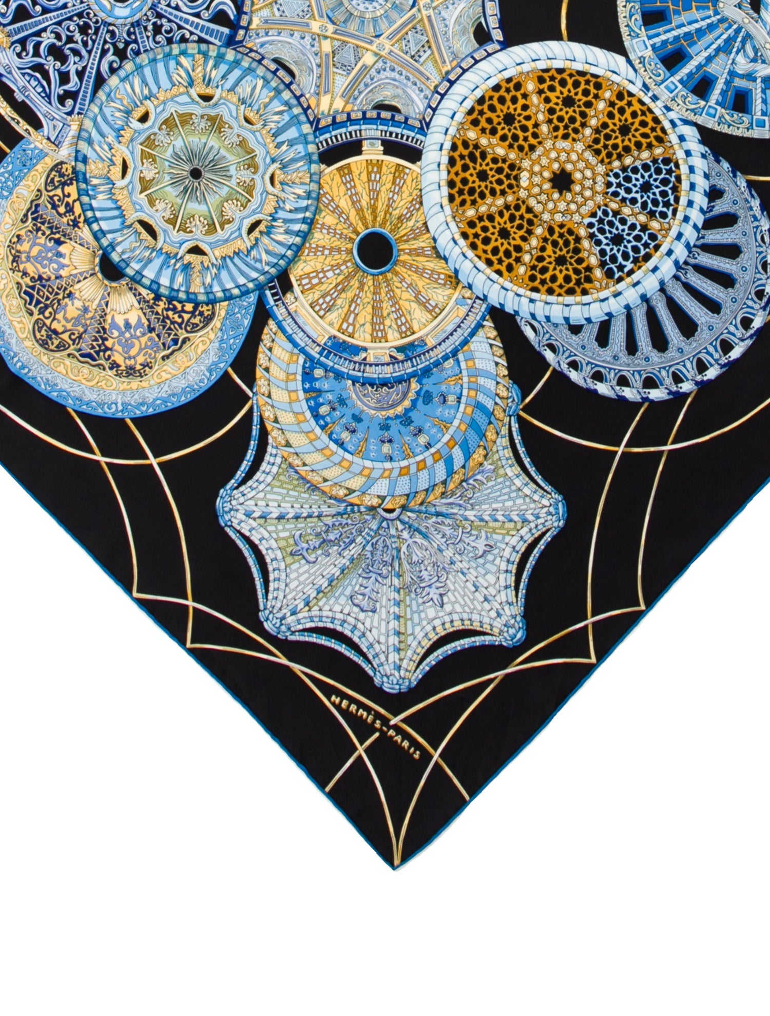 Hermès Les Dômes Célestes Silk Scarf
