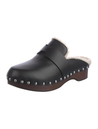 Hermès 2022 Calya Shearling Clog Mules