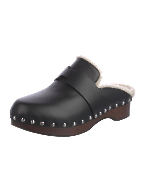 Hermès 2022 Calya Shearling Clog Mules