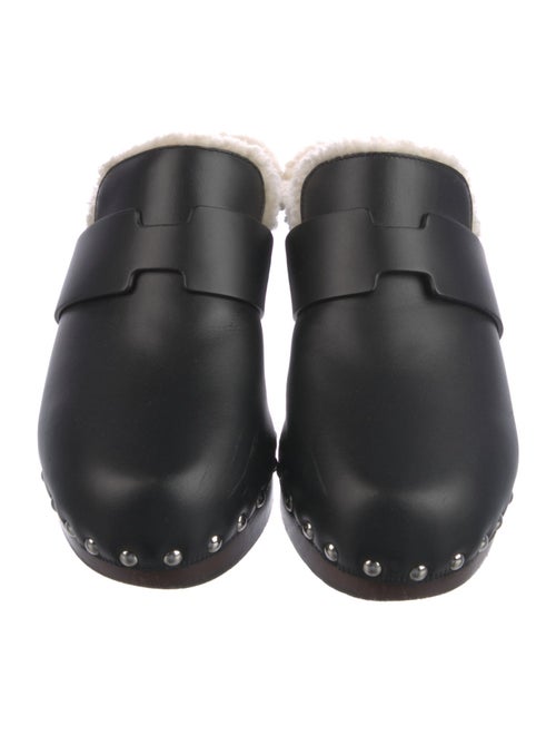 Hermès 2022 Calya Shearling Clog Mules