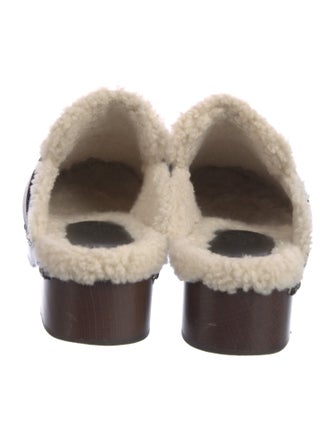 Hermès 2022 Calya Shearling Clog Mules