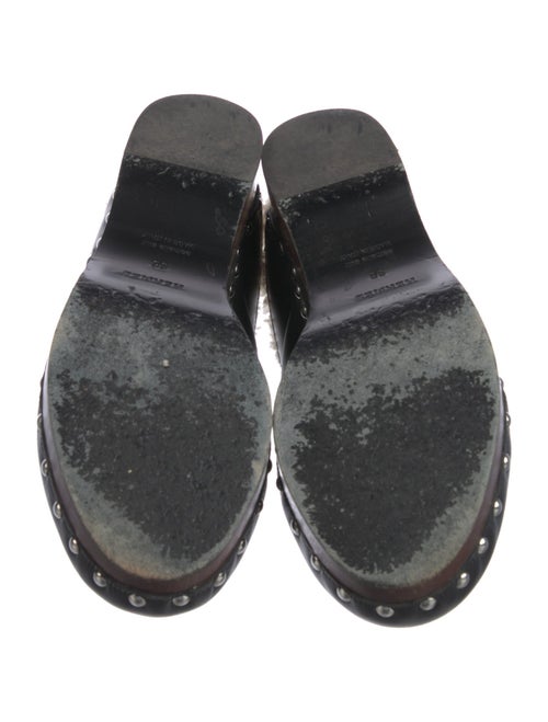 Hermès 2022 Calya Shearling Clog Mules