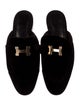 Hermès Trocadero H Logo Mules