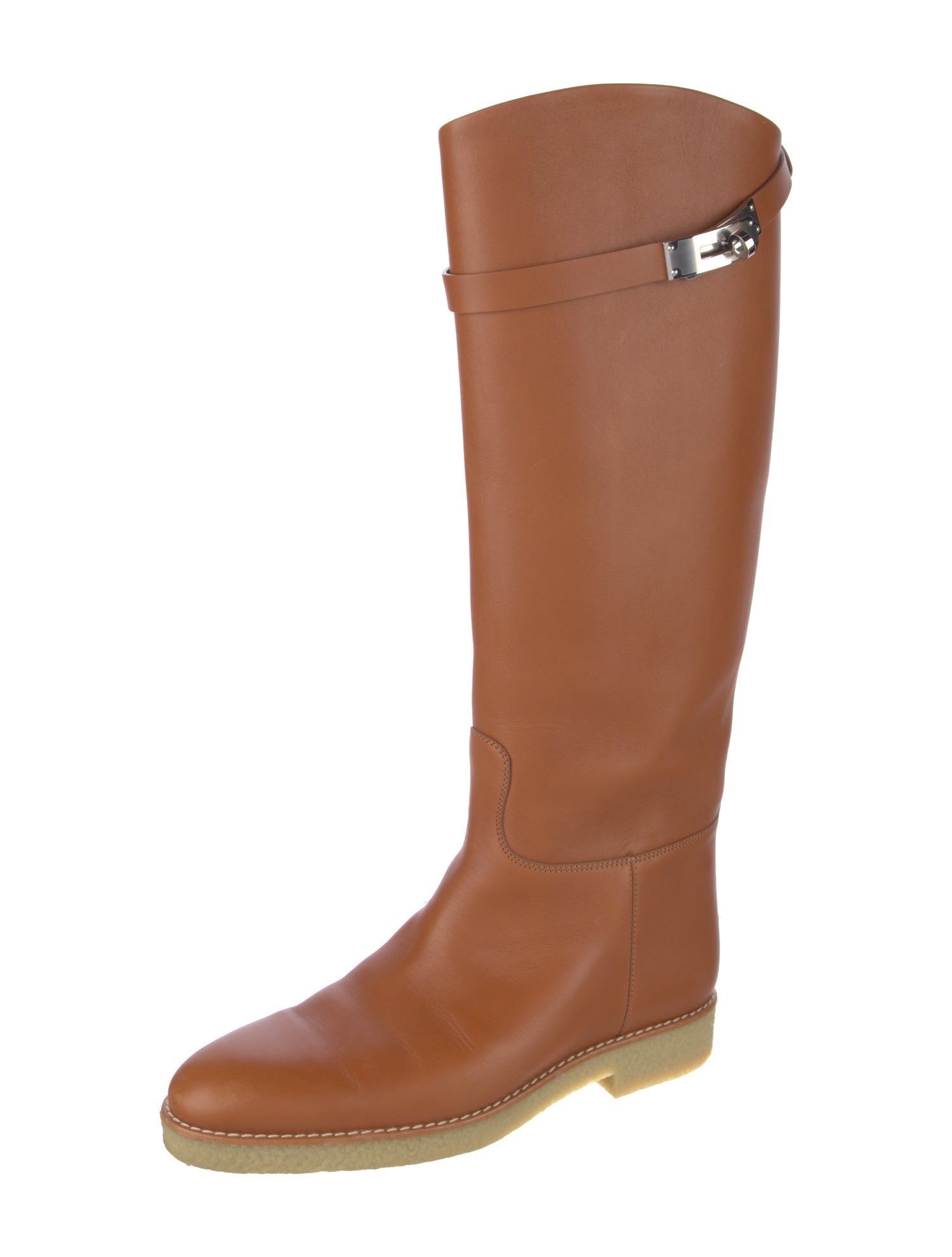 Hermès Faustine Leather Riding Boots