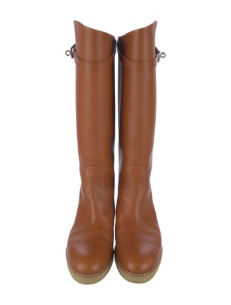 Hermès Faustine Leather Riding Boots