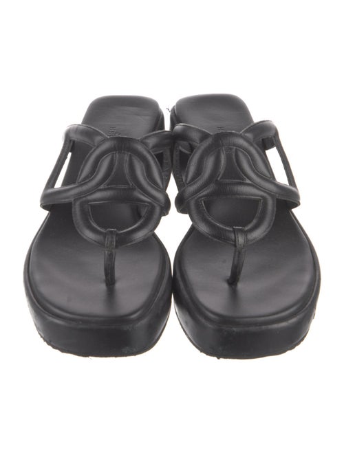 Hermès Gipsy Chain-Link Accent Flip Flops