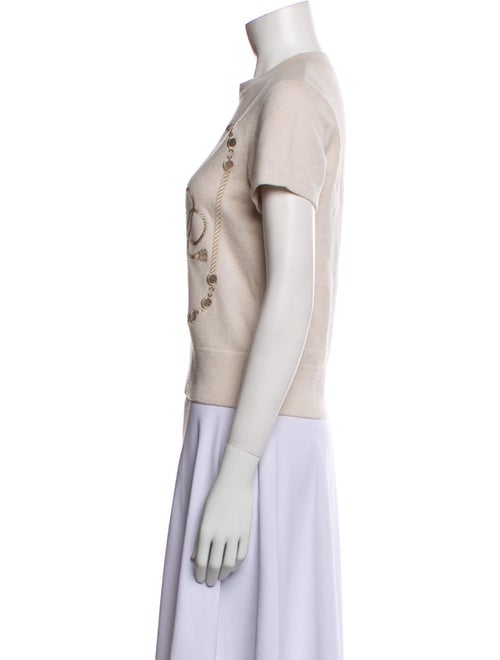 Hermès Virgin Wool Graphic Print Top