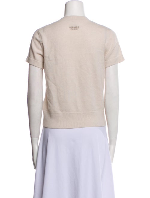 Hermès Virgin Wool Graphic Print Top