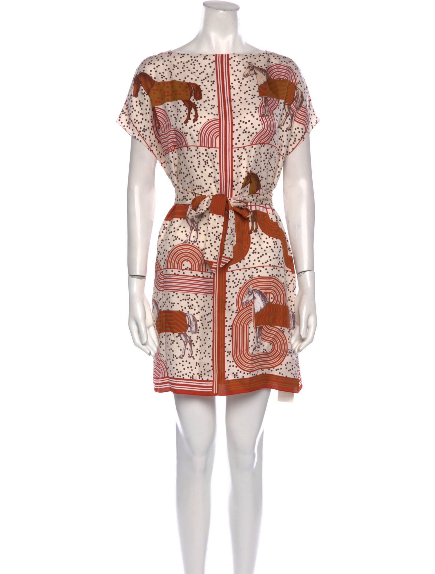 Hermès Silk Mini Dress